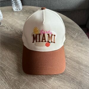 Parke Miami Hat - Cream and Brown